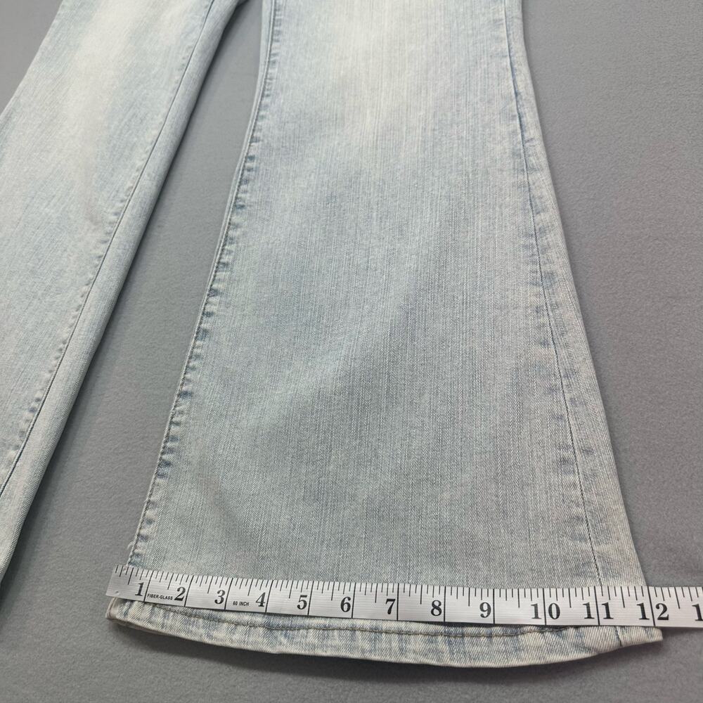 Aeropostale Low Rise Flare Jeans Light Wash Y2K Stretch Denim Size 14R - Picture 12 of 14